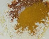 A picture of step 2 of Curry pakora.