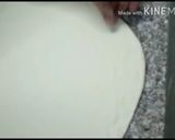 A picture of step 4 of Chicken fajitas pizza.