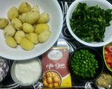 A picture of step 1 of Methi Dum Aloo.