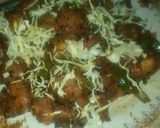 A picture of step 5 of Veg manchurian.