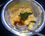 A picture of step 4 of Pumpkin bharta.