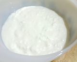 A picture of step 1 of Dahi Bara /Yogurt with lentil dumplings.