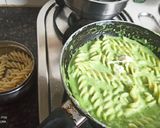 A picture of step 5 of Italian sizzler with spinach, pineapple pasta.