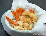 Foto del passaggio 8 della ricetta Risotto con Tartare di Gamberi, Pompelmo e Bergamotto