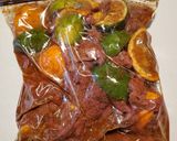A picture of step 1 of Chocolate Carne Asada Chili.