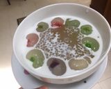 รูปขั้นตอนการทำที่ 7 ของ วุ้นปีโป้ลำไยสาคูน้ำกะทิ