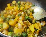 A picture of step 2 of Mini karela potatoes GM masala baaji.