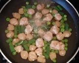 A picture of step 2 of Soya Chunks- Mushroom-Peas Pulao.