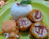 Foto langkah ke 5 dari resep Chicken Cordon Bleu ala mm lies 😍.