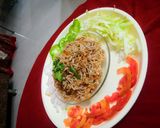 A picture of step 4 of # Vegetable Fried Rice.