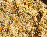 A picture of step 4 of Orzo/ Rice Pasta Stir fry.