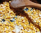 Tejfölös sárga felesborsó főzelék sült debreceni kolbásszal recept fázis 2 fotója