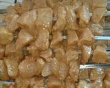 A picture of step 2 of Grilled Shish Tawook on Charcoal.