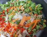 Foto del paso 2 de la receta: Omelette de verduras con jamón y muzzarella