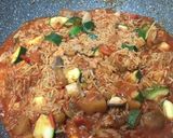 A picture of step 4 of Tomato Italian Stew with Orzo.