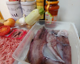Foto del paso 1 de la receta: Calamares rellenos n°2 calamar, mejillones y carne mixta