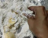 A picture of step 2 of Cute Little "mango Sev Burfi short Bread Tart".