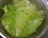A picture of step 3 of Stuffed Cabbage roll.