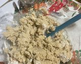 A picture of step 5 of Apple Cardamom Pound Cake- low histamine, gluten free, dairy-free, vegan, corn free.