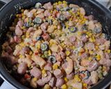 Foto del paso 4 de la receta: Salteado de salchichas y maíz