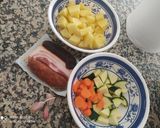 A picture of step 1 of Canned Lentils with Vegetables, Chorizo, Blood Sausage, and Potatoes.