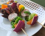Foto del paso 6 de la receta: Brochetas de pulpo y chorizo argentino asadas 🍢🍡🐙