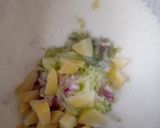 A picture of step 5 of Lauki raita.
