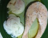 Foto del paso 3 de la receta: Salmón con huevos poche'