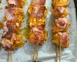 Φωτογραφία βήματος 8 της συνταγής Σουβλάκι bbq κοτομπέικον τραγανό