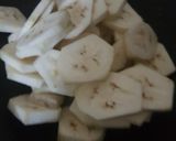 A picture of step 1 of Raw banana veg.