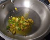 A picture of step 3 of Mooli Ki Bhaji.