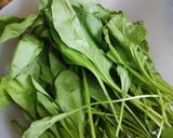 A picture of step 1 of Palak raita.