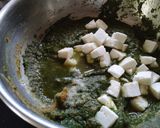 A picture of step 12 of Dhaba Style Palak Paneer.