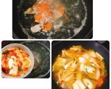 Hình bước làm 2 của món Lẩu kim chi hải sản
