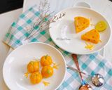 Hình bước làm 1 của món Pudding Bí Đỏ