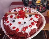 A picture of step 7 of #cook pad India#Velvet Sponge Beetroot Ragi Red cake#.