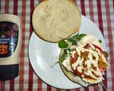 Foto del paso 4 de la receta: Hamburguesa de pollo con espinacas e ingredientes saludables