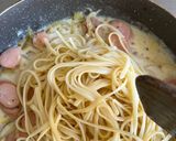 Foto langkah ke 4 dari resep Fettucine carbonara.