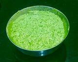 A picture of step 1 of Basil Pesto Rice With Vegetables.