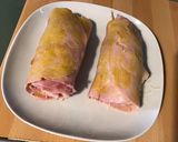 Une image de l'étape 4 de Roulés de jambon à l emmental, moutarde, basilic et origan façon paupiette.