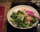 A picture of step 2 of Spaghetti squash cheesey Chicken bake.