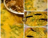 A picture of step 3 of Moong Daal Palak.