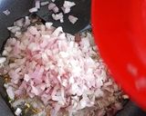 A picture of step 2 of Paneer cheese ghotala.