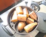 A picture of step 3 of Steamed Nendram pazham.