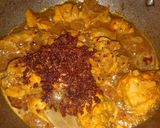 A picture of step 4 of Aloo chicken.