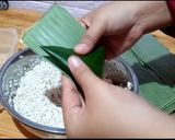 Foto langkah ke 4 dari resep Lupis ketan pandan (versi jualan).