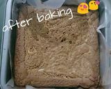 A picture of step 8 of Chocolate Peanut Butter Swirled Brownies.