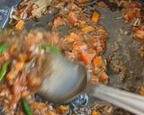 A picture of step 2 of Aloo, matar, polaw.