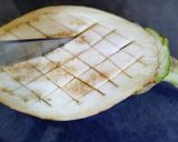 Foto del paso 1 de la receta Berenjena rellena de bacalao