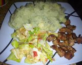 A picture of step 3 of Pan fried pork #4WeekChallenge.